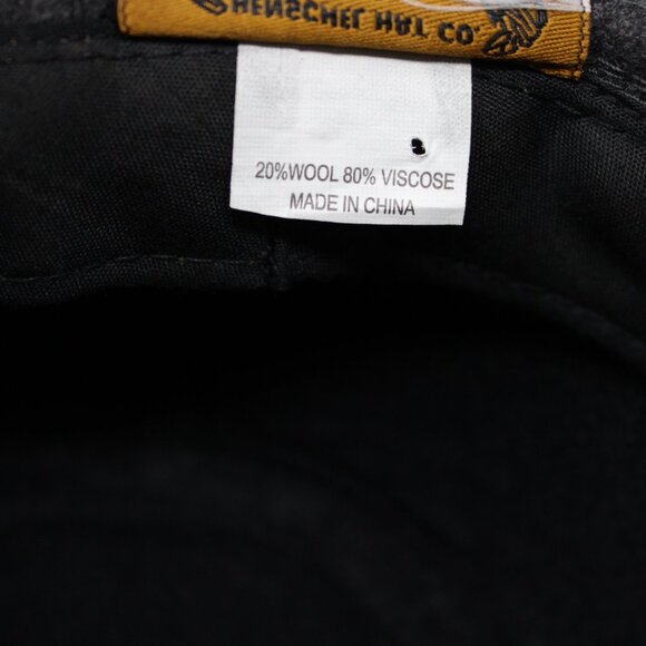 Henschel Hat Fedora Mens Large Gray Viscose/Wool Blend w/ Black Ribbon Band Cap - Picture 10 of 10